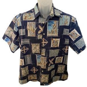 Cooke STREET Aloha Hawaiian Themed Shirt Men M Medium